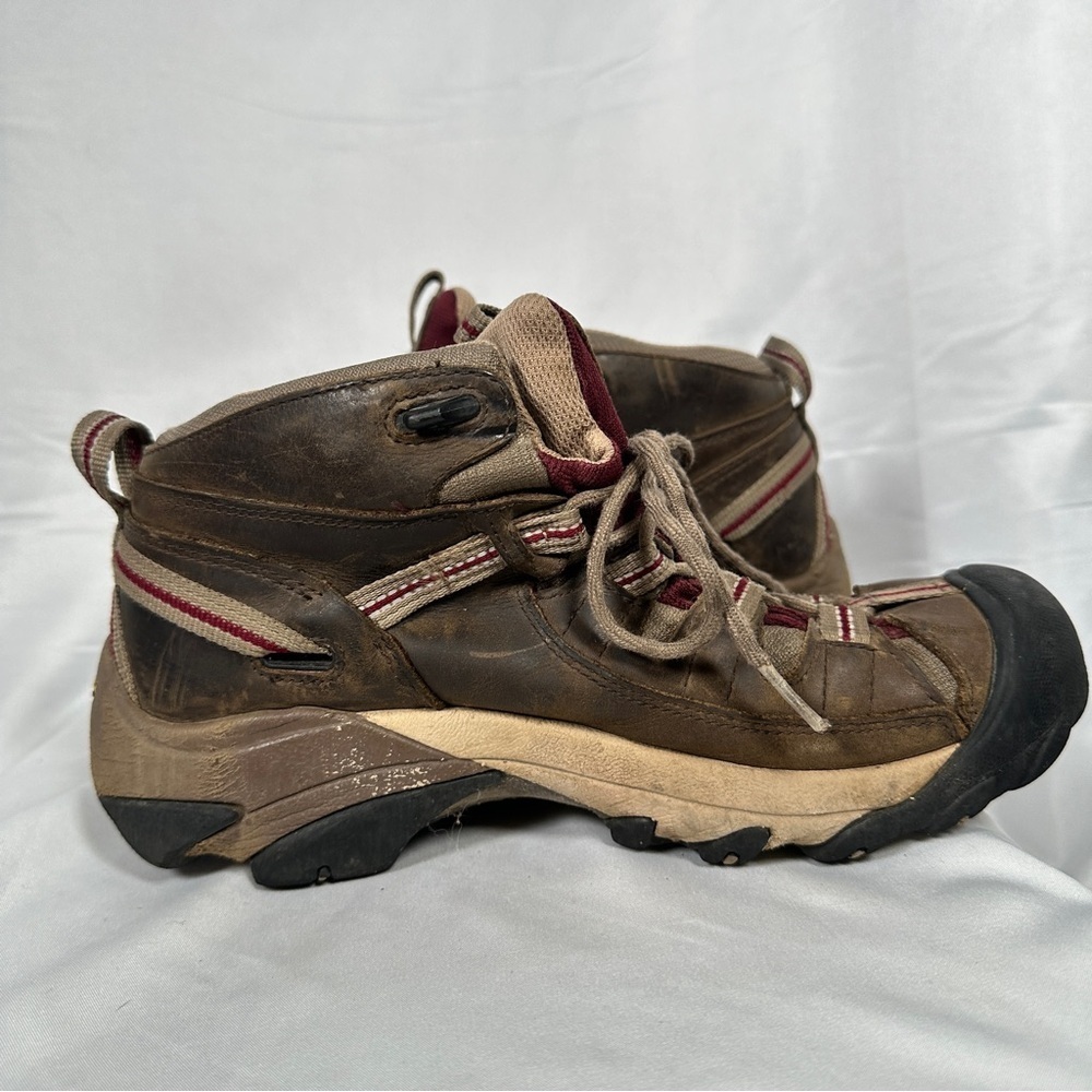 KEEN Targhee II Mid Waterproof Leather Trail Hiking Boots Women’s 8 Gorpcore - Picture 7 of 12